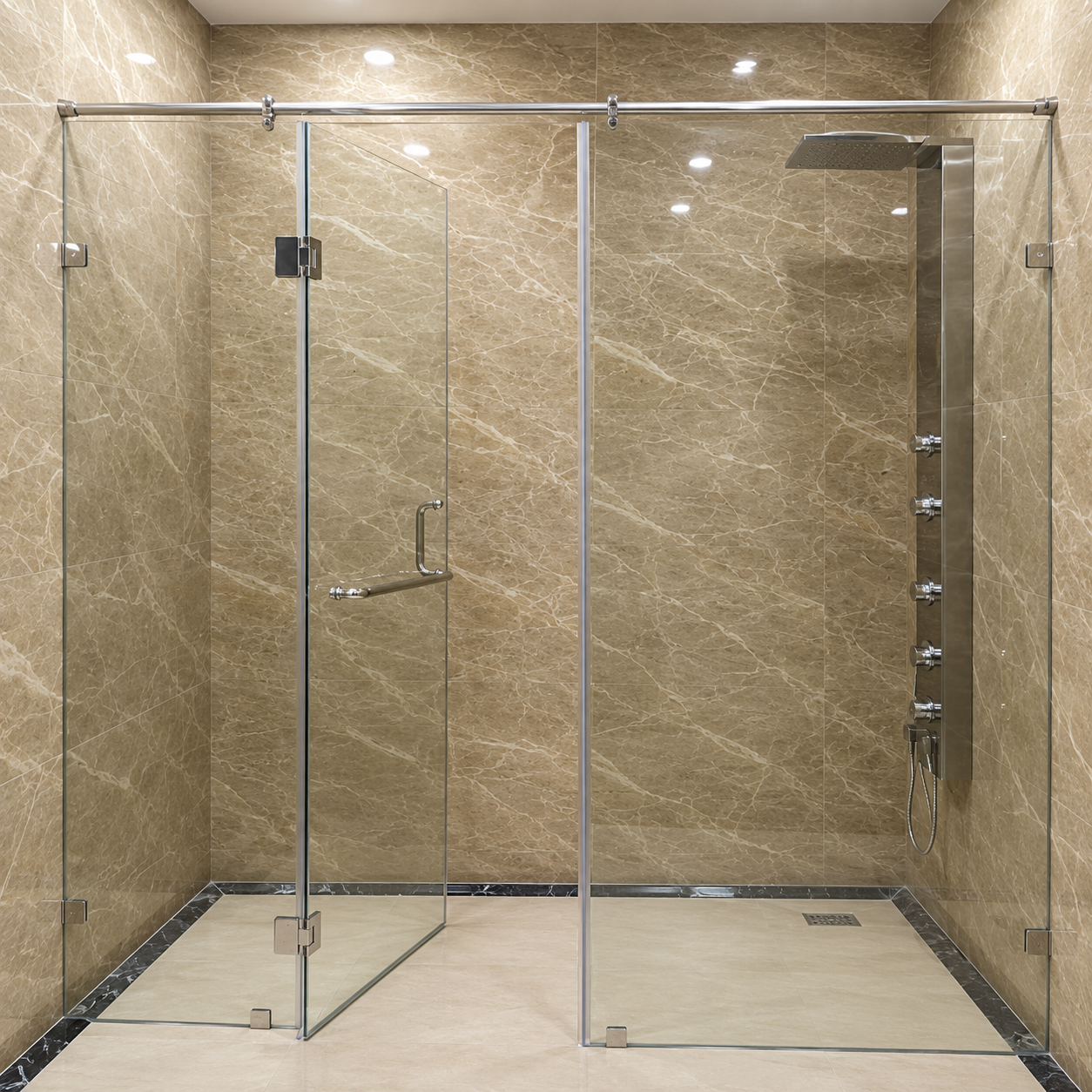 Bathroom Toughened Glass