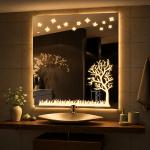 Warm White LED Mirror