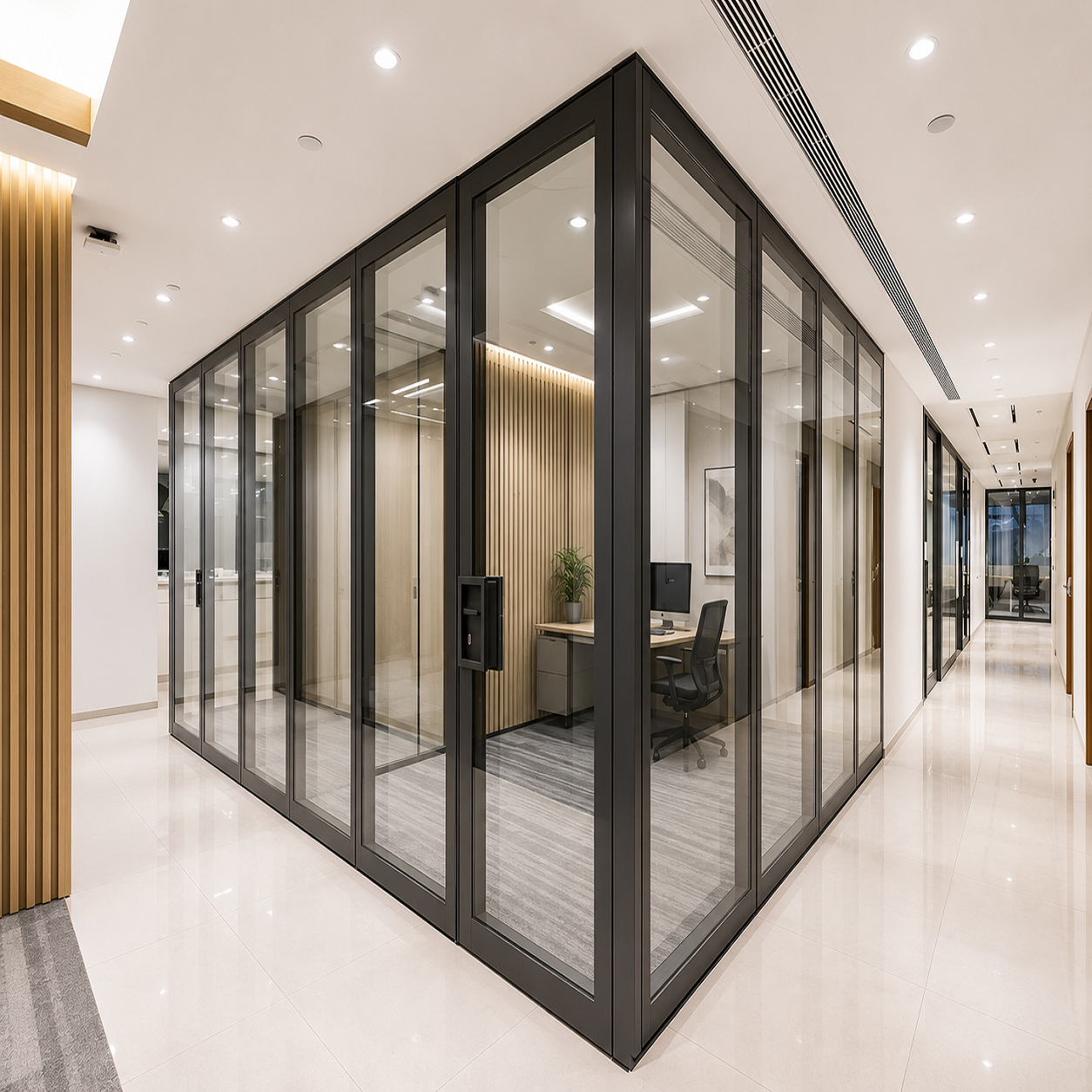 Commercial Aluminum Fabrication Glass Work